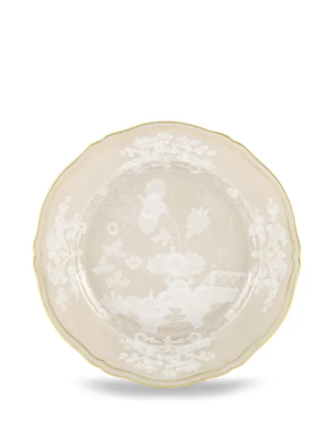 GINORI 1735 Oriente floral plate Neutrals 003RG00FPT110010210G00135700