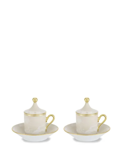 GINORI 1735 Oriente Italiano coffee set (set of two) Neutrals 004RG00FX9176LXG00135700