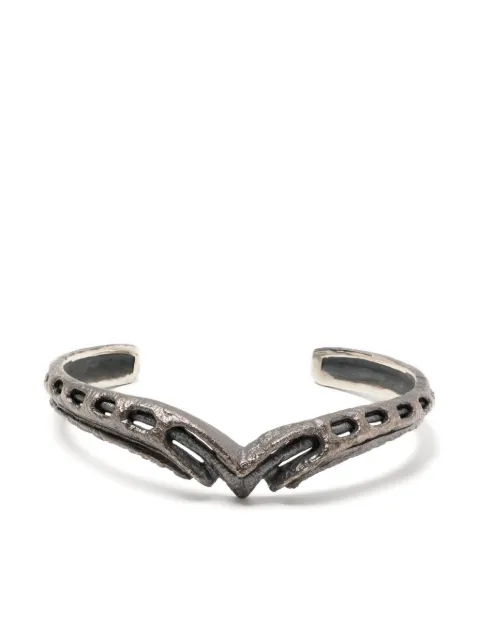 Julius carved vintage-effect bracelets Silver 077ACU13