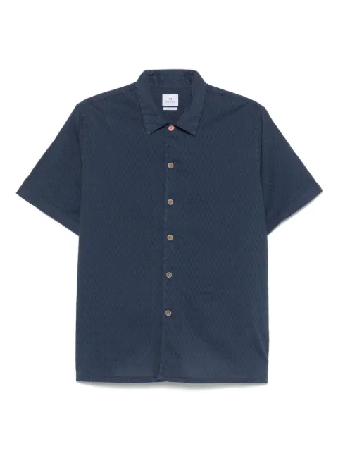 PS Paul Smith textured shirt Blue M2R695UP2235047