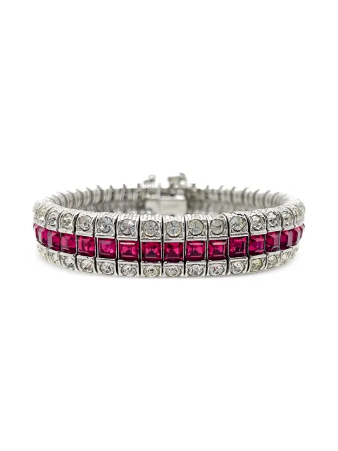 Jennifer Gibson Jewellery 1960s x Ciner Art Deco bracelet Silver JGJCINERBLT