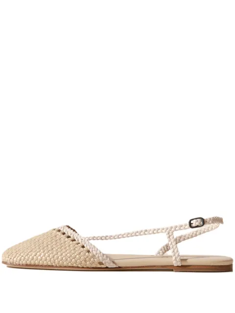 Hereu Rondaia woven flat pumps Neutrals RONDWFS250056I