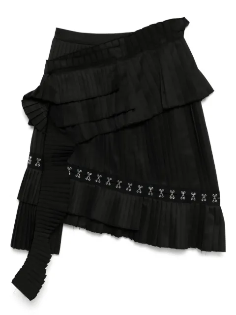 Rokh broken pleated skirt Black R2CA194