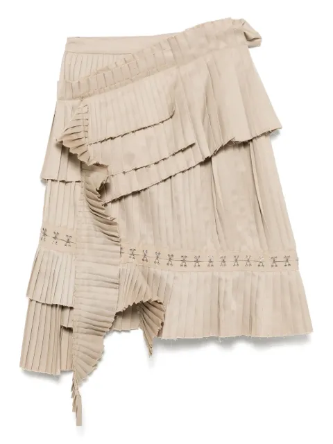 Rokh broken pleated shirt Neutrals R2CA194