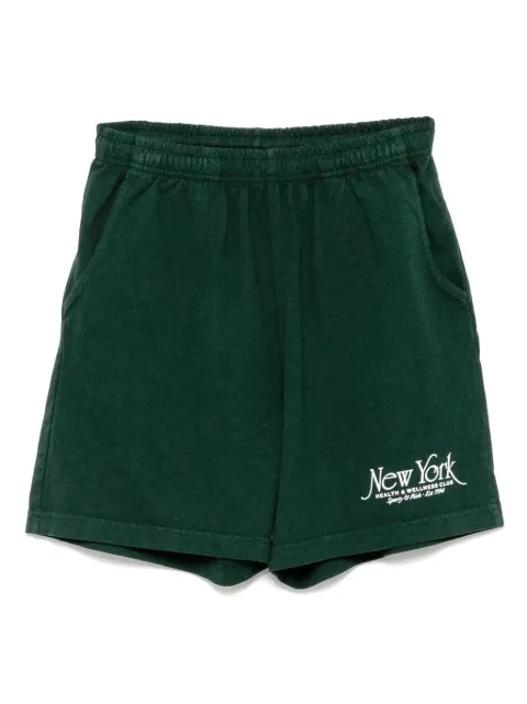 Sporty & Rich NY 94 gym shorts Green SH039606034WH01