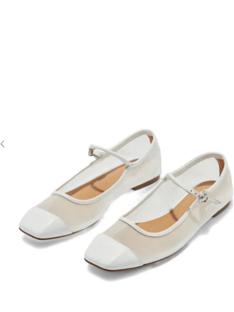 Aeyde Uma Mesh ballerina flats White A11FLRKLS08FL181SS251020007