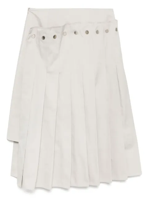 Rokh double-layered pleated skirt Neutrals R2CA192