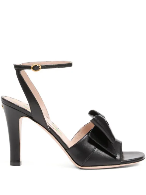 Valentino Garavani Bowow sandal in kidskin 95mm Black WS0MA6DDT