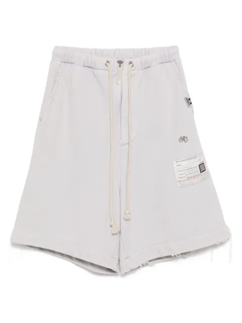 Maison MIHARA YASUHIRO logo-embroidered shorts Grey A14SP523