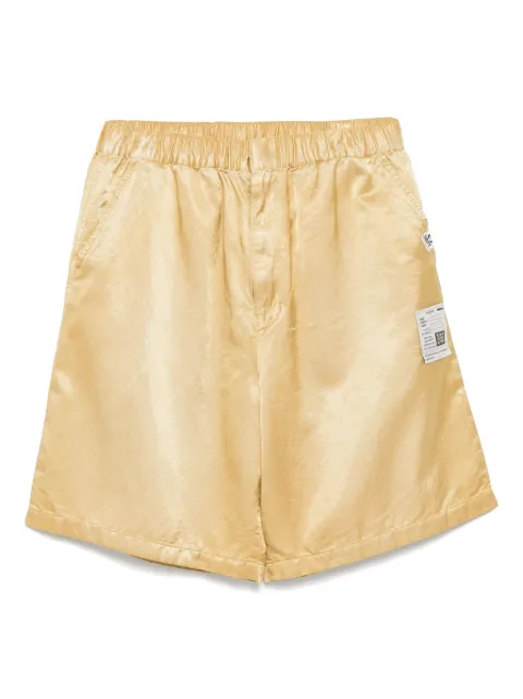Maison MIHARA YASUHIRO logo-patch shorts Metallic J14PT143
