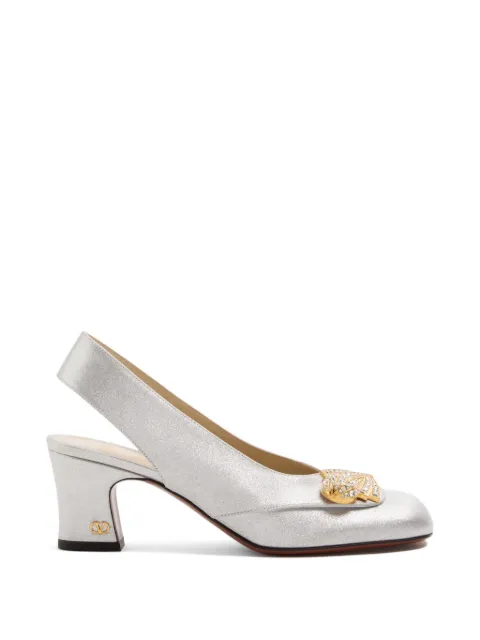 Valentino Garavani 60mm Adamantine heeled pumps Silver WS0MJ8PHI