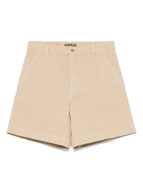 ASPESI slub shorts Neutrals CQ16P068