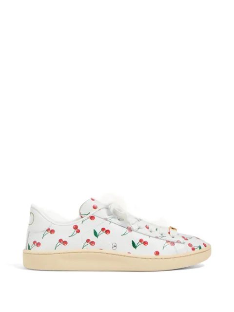Valentino Garavani Royco sneaker in nappa calfskin with Cherryfic pattern White WS0LX9DRJ