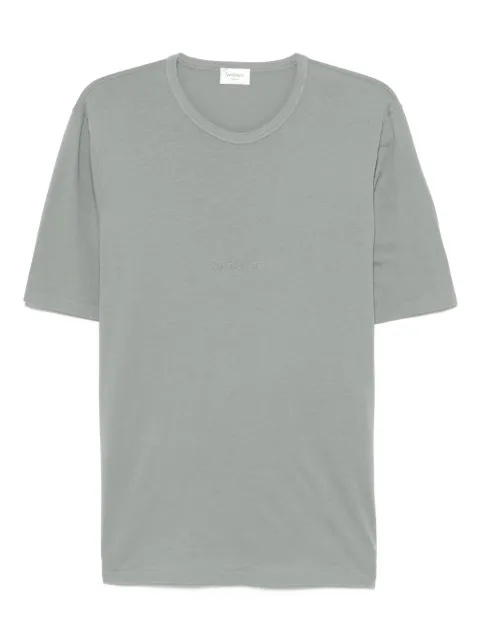 Saint Laurent logo-detail t-shirt Grey 818535YBHD2