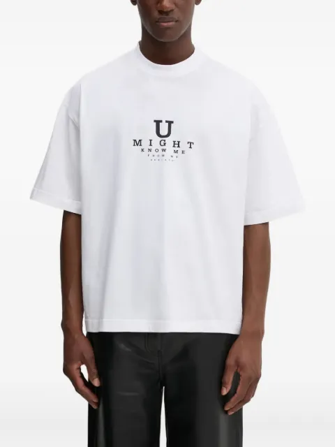 VETEMENTS text-print T-shirt White UA66TR760W