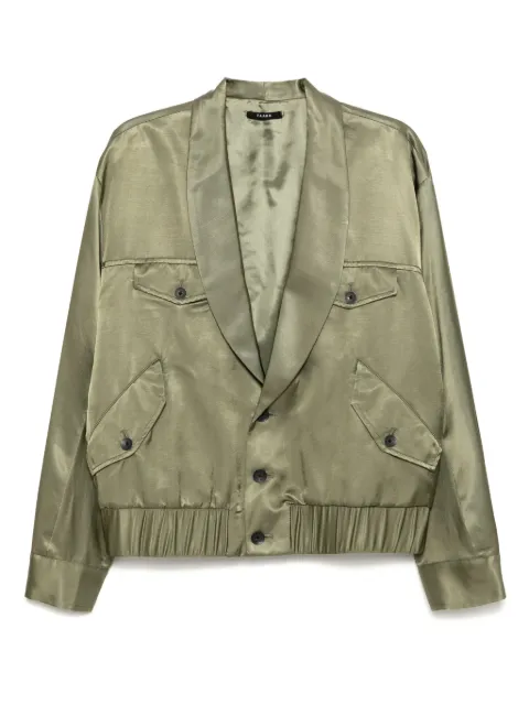 Taakk button-up bomber jacket Green TA25SSBL011