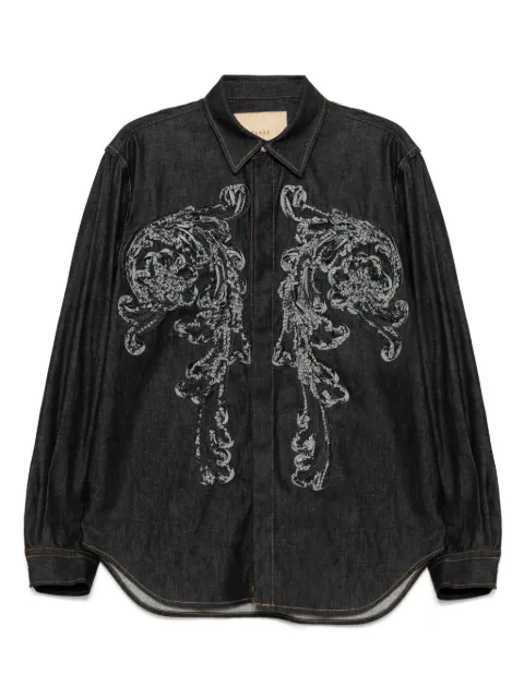 Taakk Sculpture denim shirts Blue TA25SSSH045