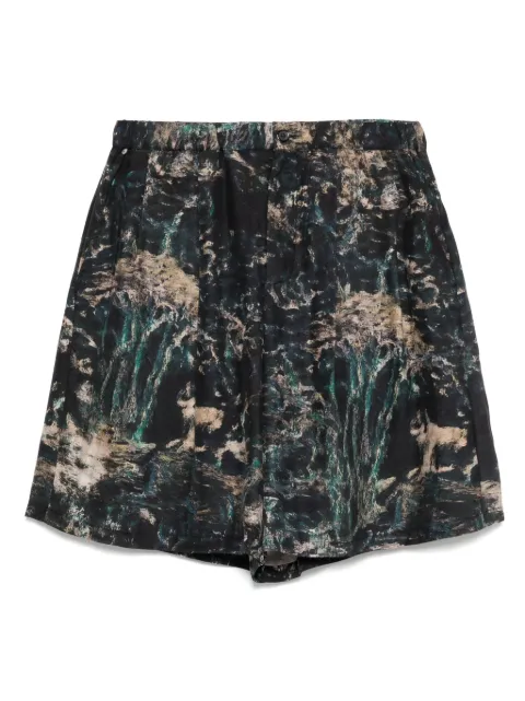 Taakk graphic-printed shorts Black TA25SSPT035