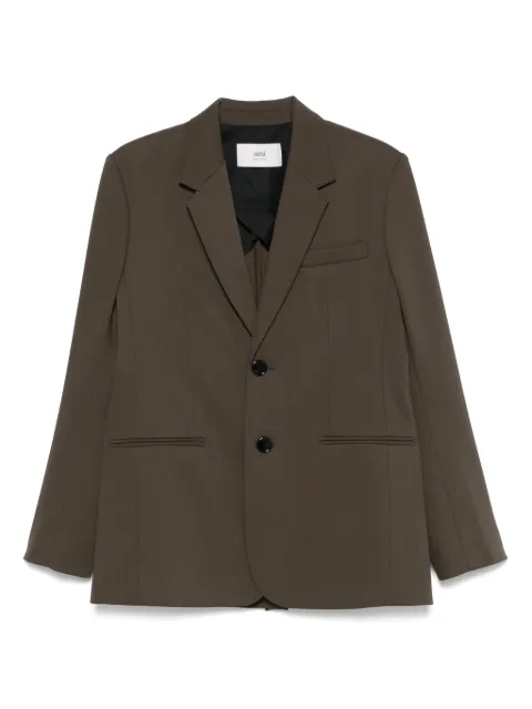 AMI Paris virgin wool blazer Green FBV011WV0067