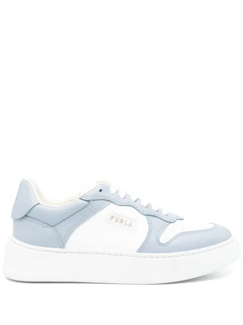 Furla logo-lettering sneakers Blue YJ17SPTBX2752