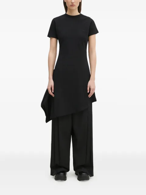 VETEMENTS asymmetric pleated dress Black WA66DR680B
