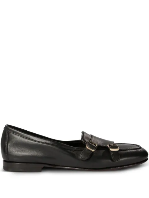 Santoni leather loafers Black WUNY71009SA4SLGA