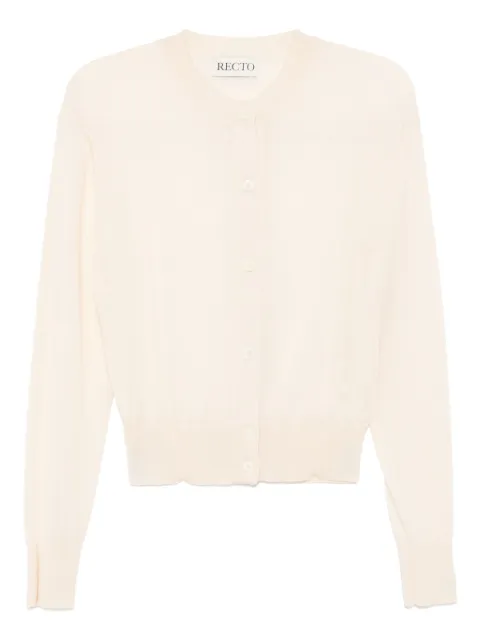 Recto wool cardigan Neutrals RW25SKCD001CR