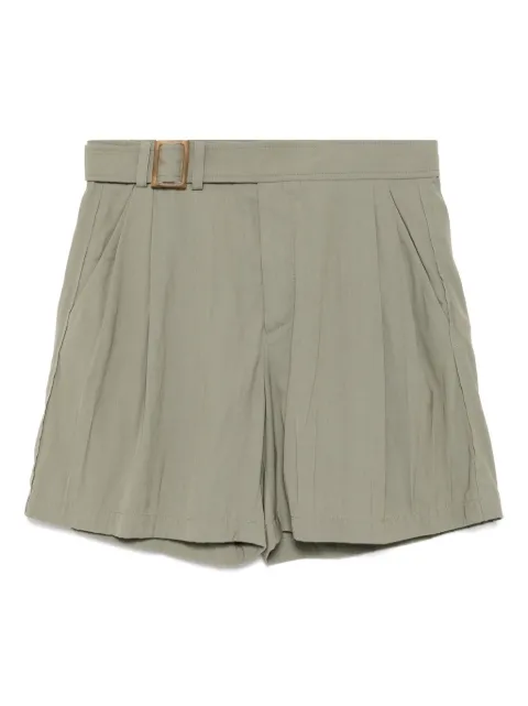 Recto Wrinkle Detail Belted shorts Green RM25SWPT002DK