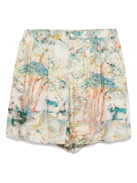 Taakk graphic-printed shorts Neutrals TA25SSPT035
