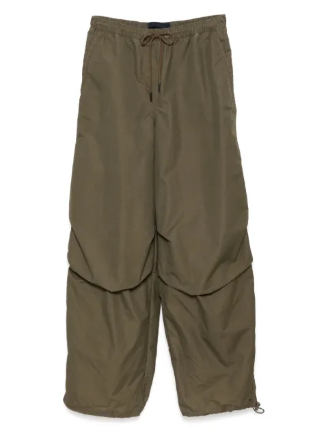 Juun.J wide-leg drawstring trousers Neutrals JW5221W02