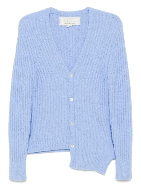 ERL Cozy asymmetric cardigan Blue ERL10N003