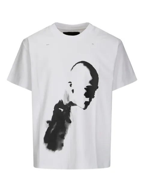HELIOT EMIL graphic-print T-shirt White SS25M09041
