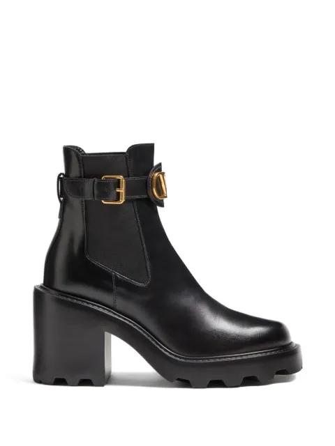 Valentino Garavani VLogo Signature calfskin Chelsea boots Black WS0KY9BEK