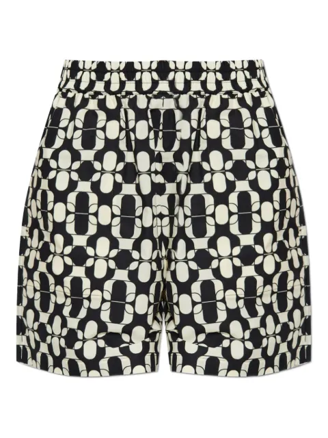 Moncler geometric-pattern shorts White K10932B00023598H6
