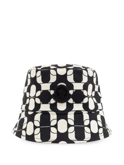 Moncler printed cotton hat Black K10933B00040598H8