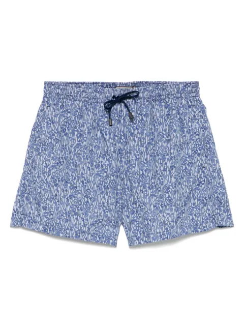 Canali printed swim shorts Blue 93024UA00095