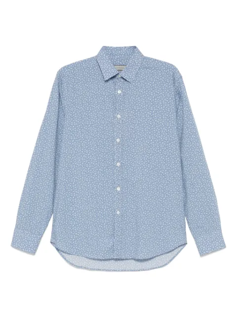 Canali floral-print shirt Blue CSL7077GL03517
