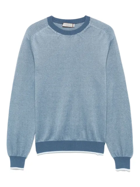 Canali cotton sweater Blue C1066MK02265