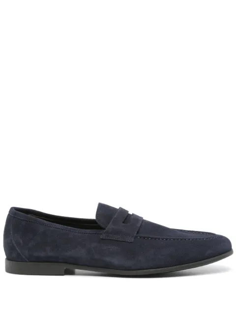 Canali suede loafers Blue 661210RB01107