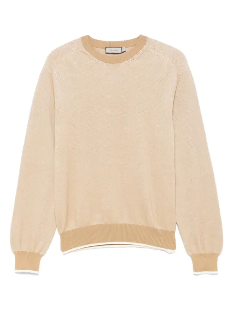 Canali cotton sweater Neutrals C1066MK02265