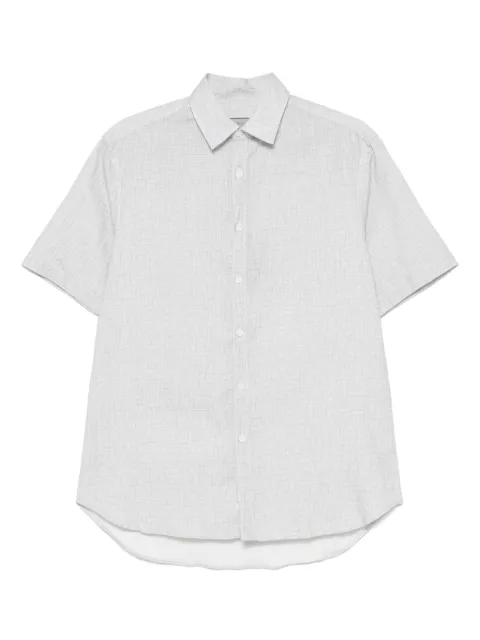 Canali printed shirt Grey CSM7077GL03521