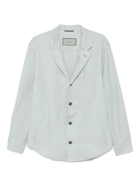 Canali patch-pocket shirt jacket Blue E31015AX03156