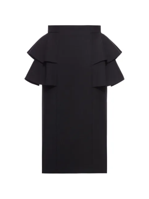 Valentino Garavani crepe couture midi skirt Black BRADJ51CF