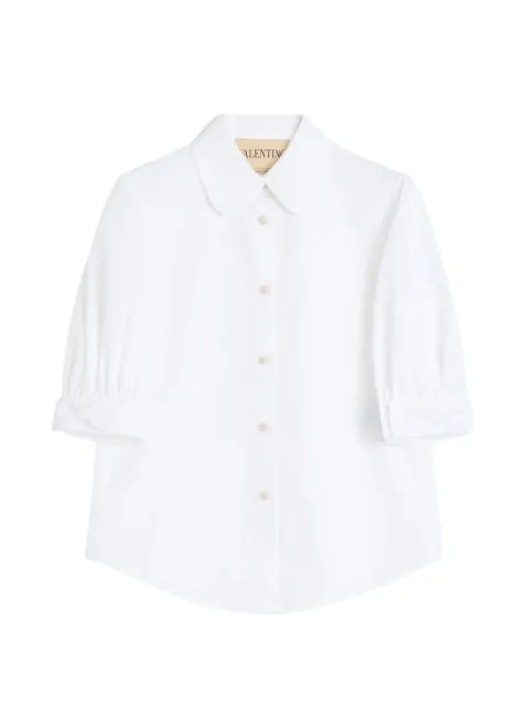 Valentino Garavani cotton popeline shirt White BAB7P25A6