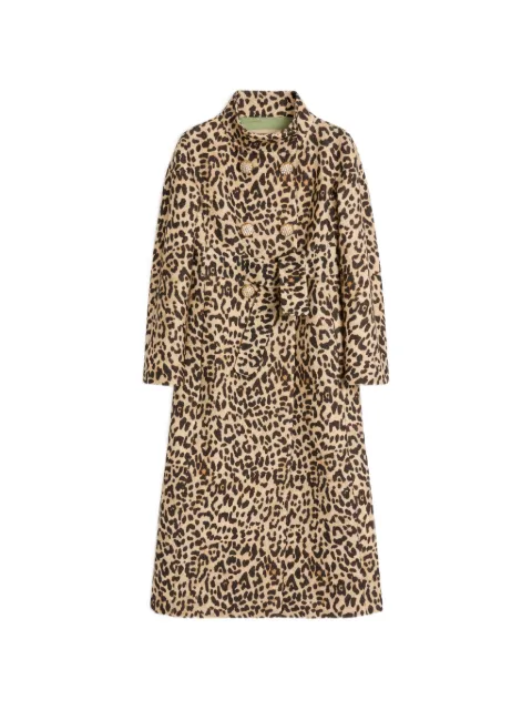 Valentino Garavani cloth coat in animalier print Neutrals BCA7Y09G7
