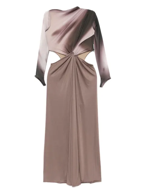 OUDE WAAG long sleeve maxi dress Purple OW25SSDS06P2PU071