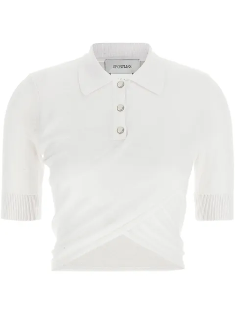 Sportmax Shaker polo top White 2512361052600