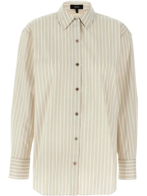 Theory striped button-up shirt Neutrals P0204503E17