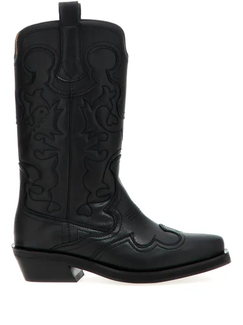GANNI 'Western' texas boots Black S3110