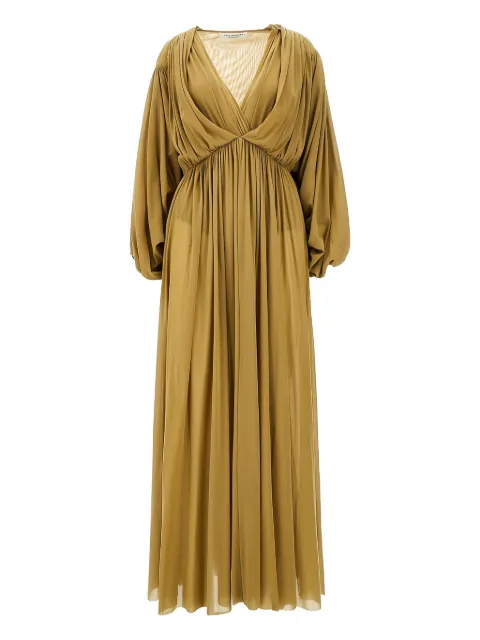Philosophy Di Lorenzo Serafini puff-sleeve maxi dress Brown A04332118